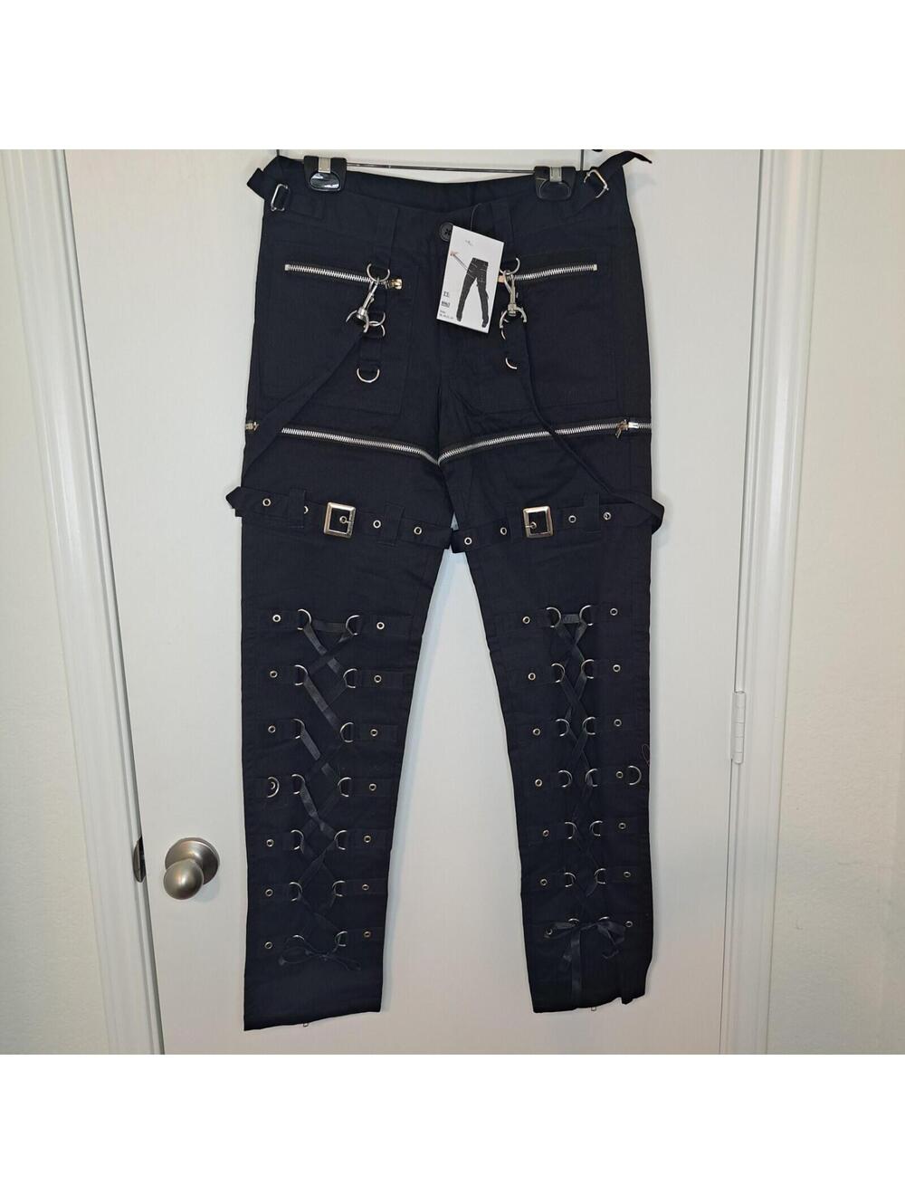 Dead Threads Womans Bondage Strap Pants Size 30 Detachable Legs Convert Shorts